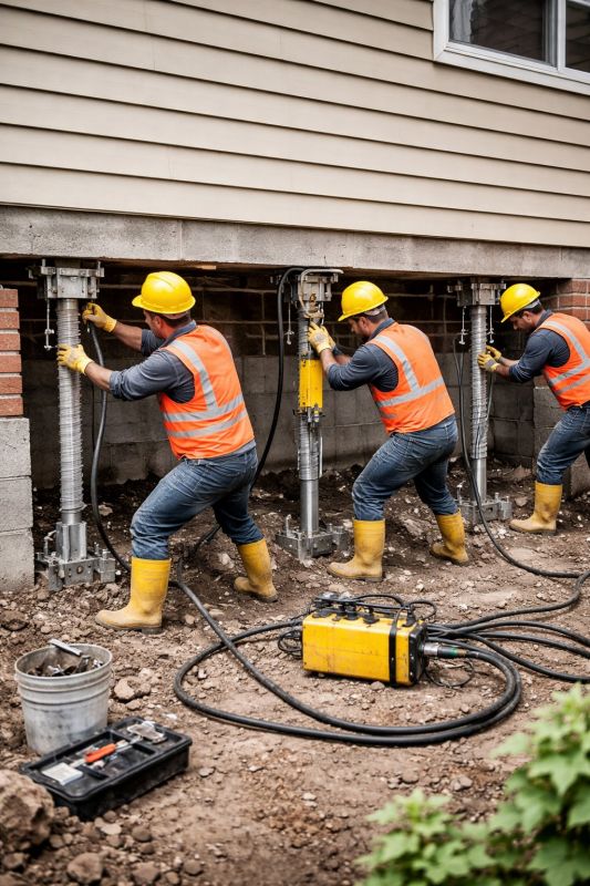 Foundation Stabilizing in Lexington, MA