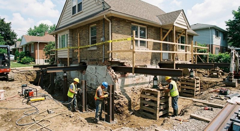 House Foundation Repair in Natick, MA