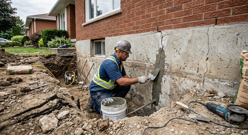 Basement Foundation Repair in Hudson, MA