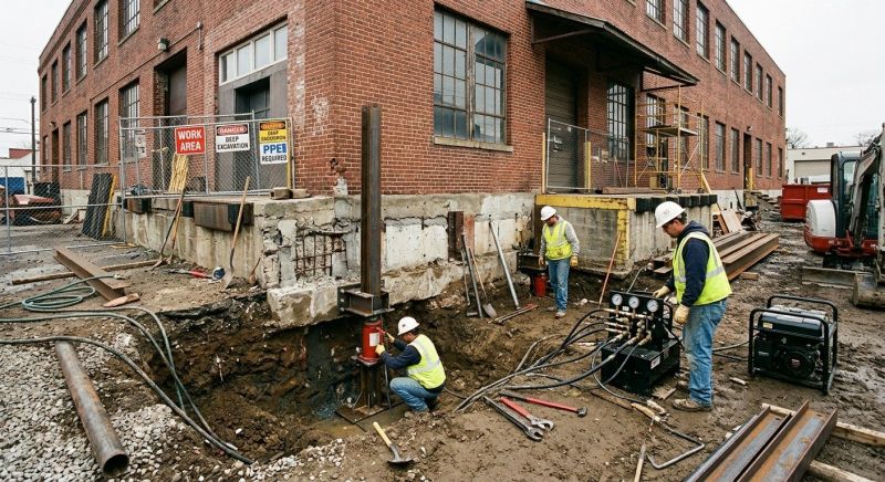 Building Foundation Repair in Hull, MA