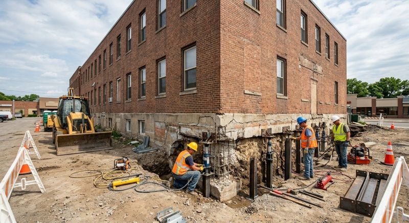 Commercial Foundation Repair in Waltham, MA