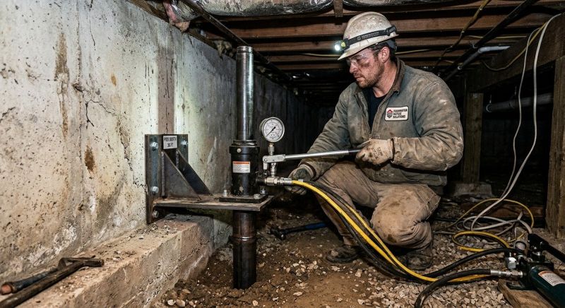 Concrete Foundation Leveling in Wrentham, MA