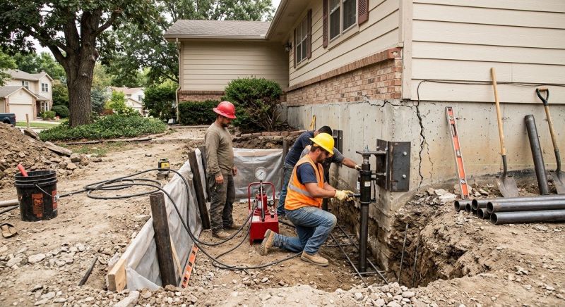 Cracked Foundation Repair in Lancaster, MA