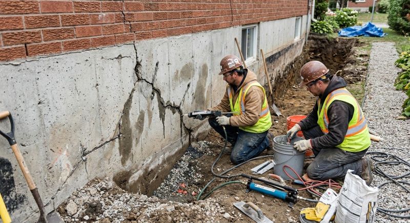 Cracked Foundation Repair in Saugus, MA