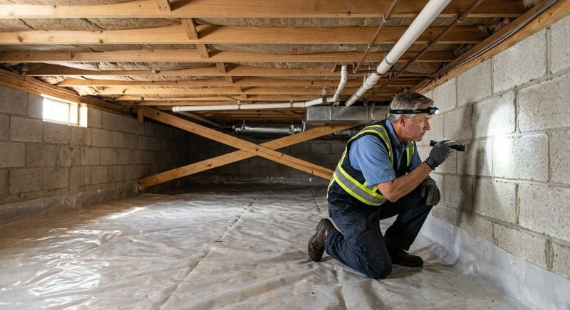 Crawl Space Leveling in Waltham, MA