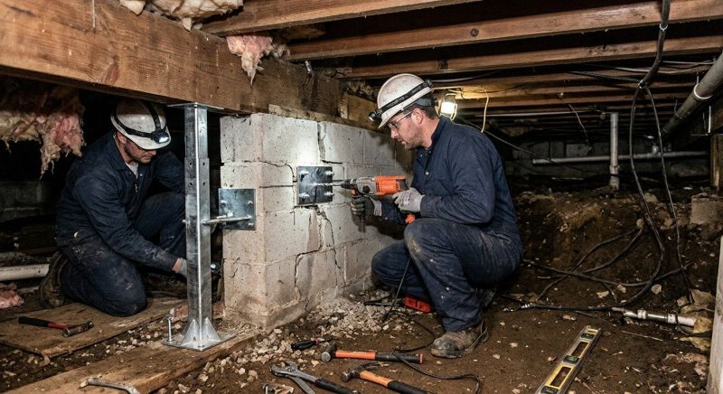 Crawlspace Foundation Repair in Clinton, MA