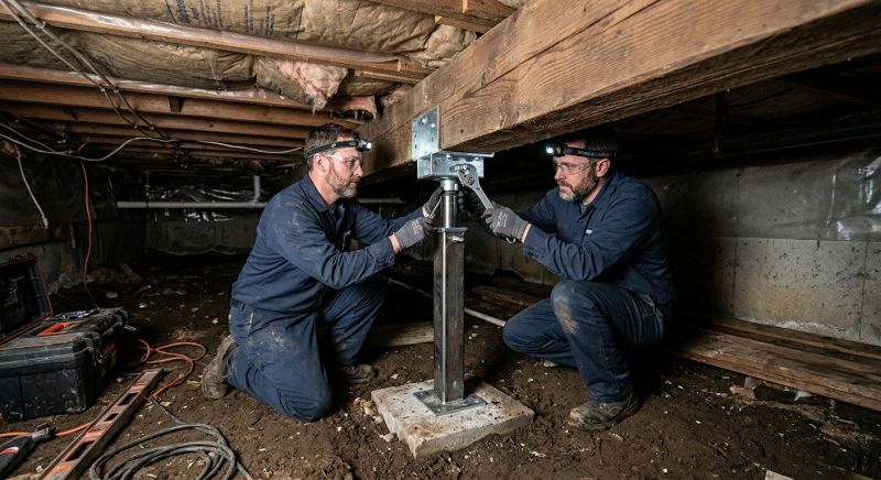 Crawlspace Foundation Repair in Sharon, MA