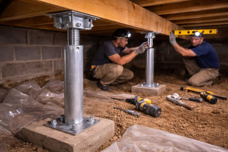 Crawlspace Structural Repair in Waltham, MA