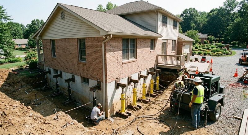 Foundation Jacking in Braintree, MA