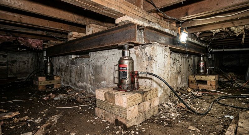 Foundation Jacking in Brighton, MA