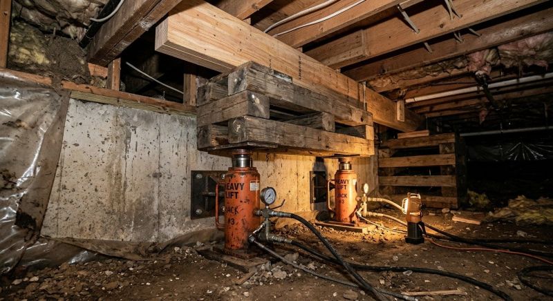 Foundation Jacking in Marlborough, MA