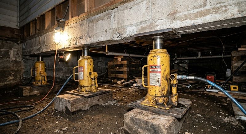 Foundation Jacking in Middleton, MA