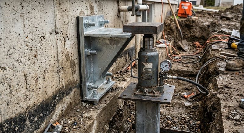 Foundation Jacking in Randolph, MA