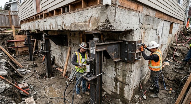 Foundation Lifting in Billerica, MA