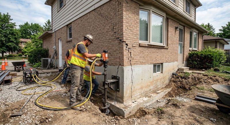 Foundation Lifting in Brookline, MA