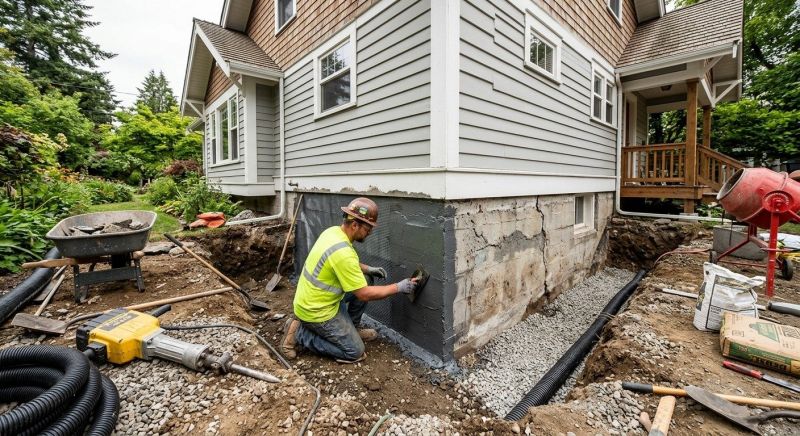 Foundation Renovation in Waltham, MA