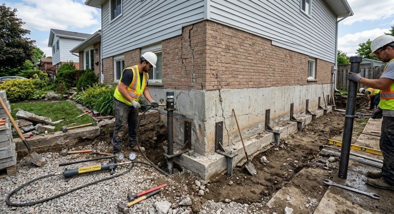 Foundation Stabilizing in Brighton, MA