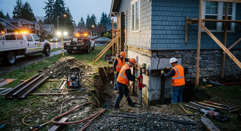 Foundation Stabilizing in Concord, MA