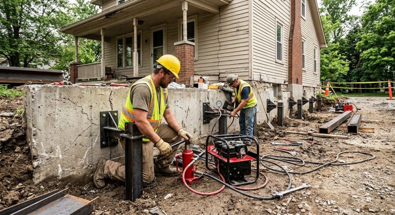 Foundation Stabilizing in Dracut, MA