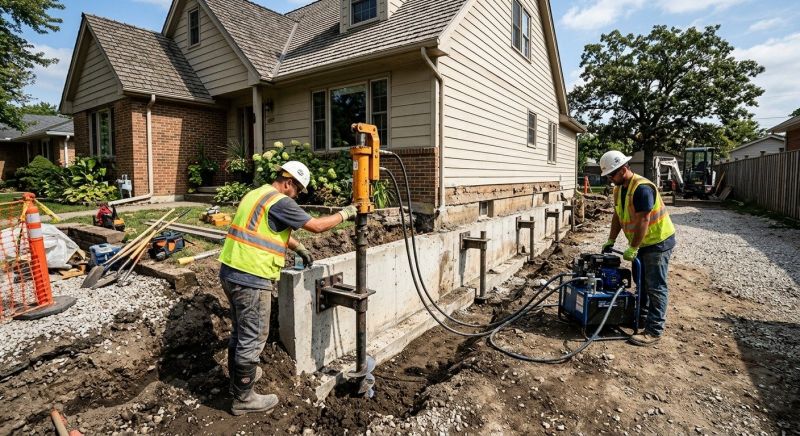 Foundation Stabilizing in Waltham, MA