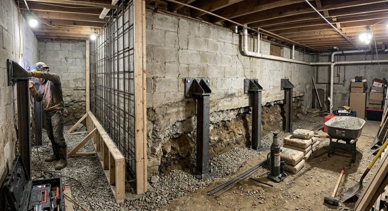 Foundation Stabilizing in Roslindale, MA