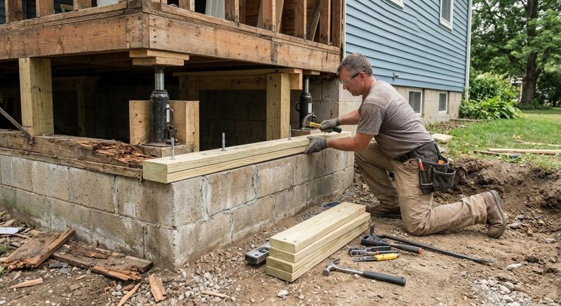 House Foundation Repair in Bolton, MA