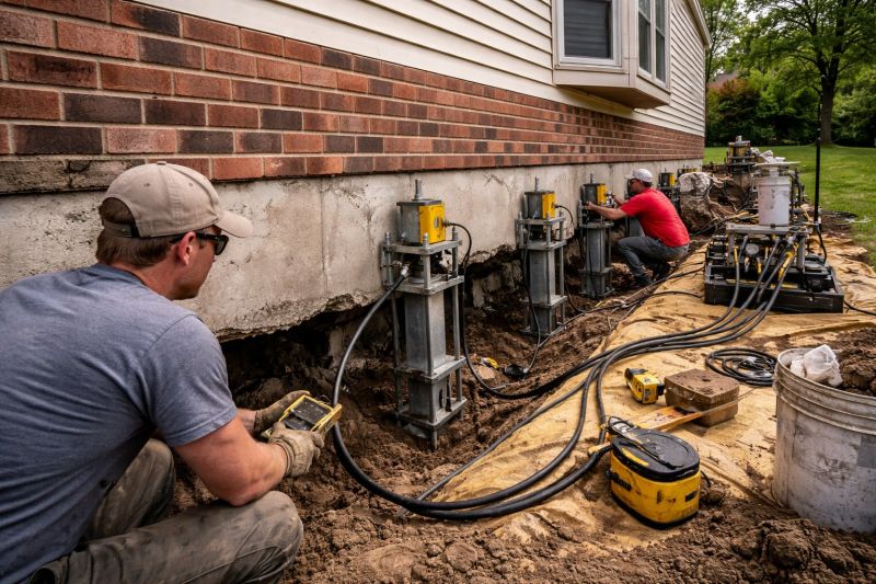 Settling Foundation Service in South Walpole, MA