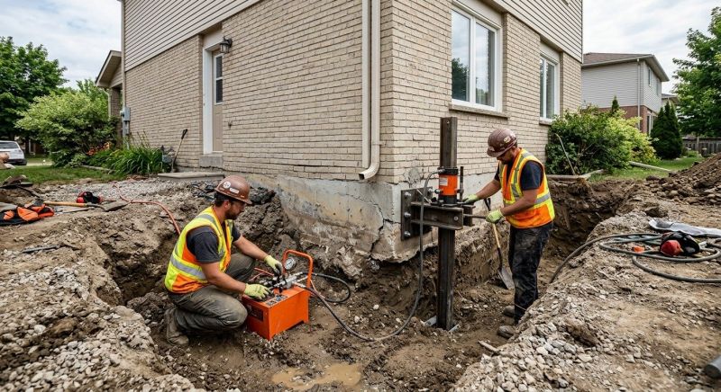 Sinking Foundation Lifting in Waltham, MA