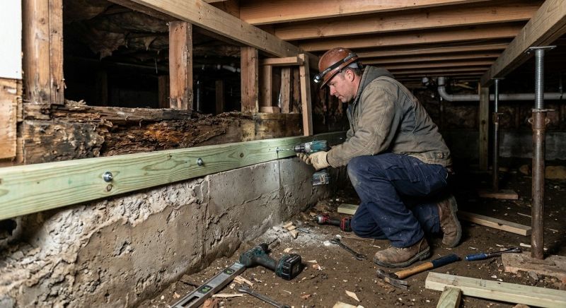 Sinking Foundation Repair in Bolton, MA