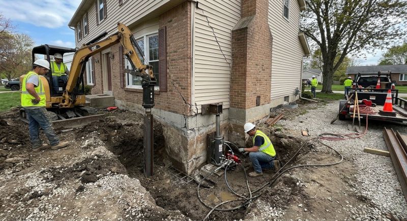 Sinking Foundation Repair in Danvers, MA